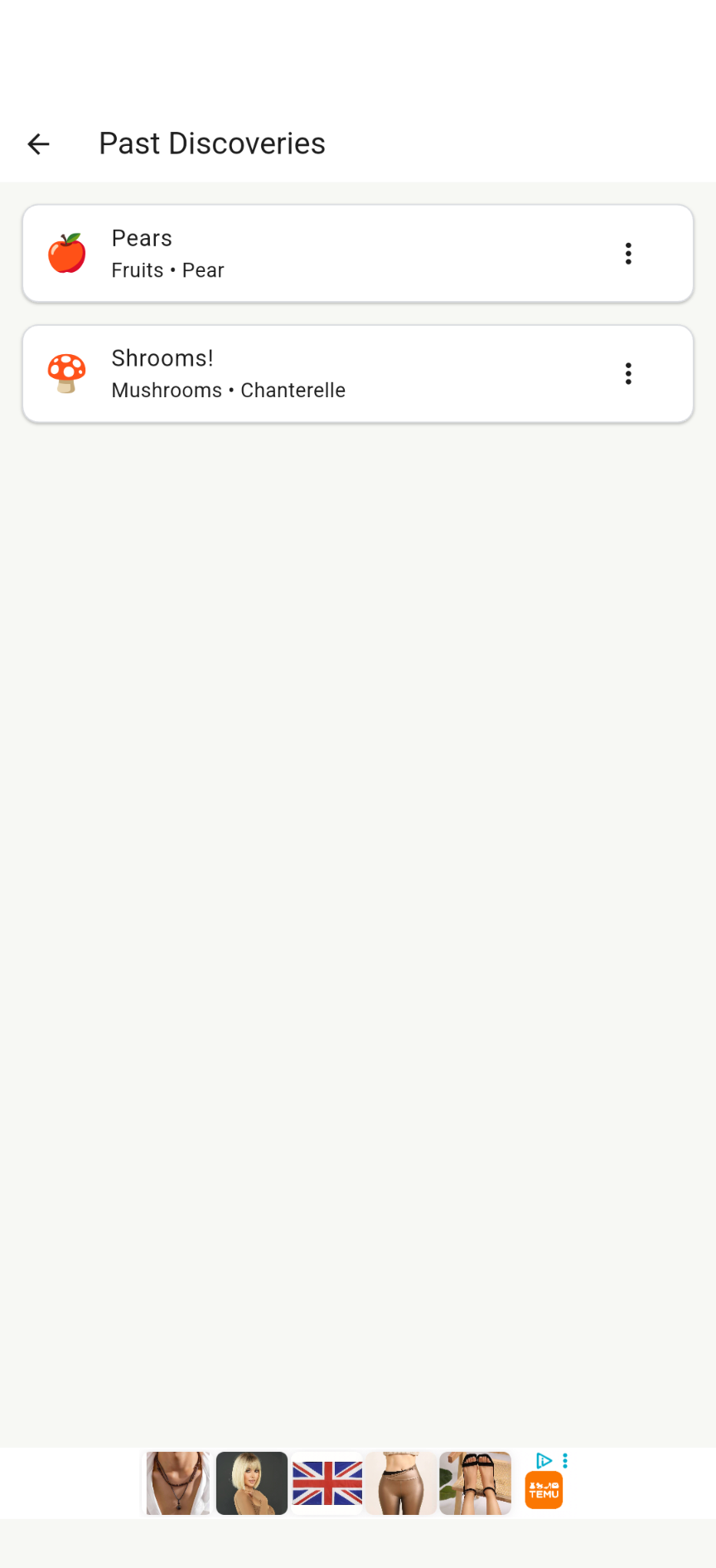 List of past discoveries