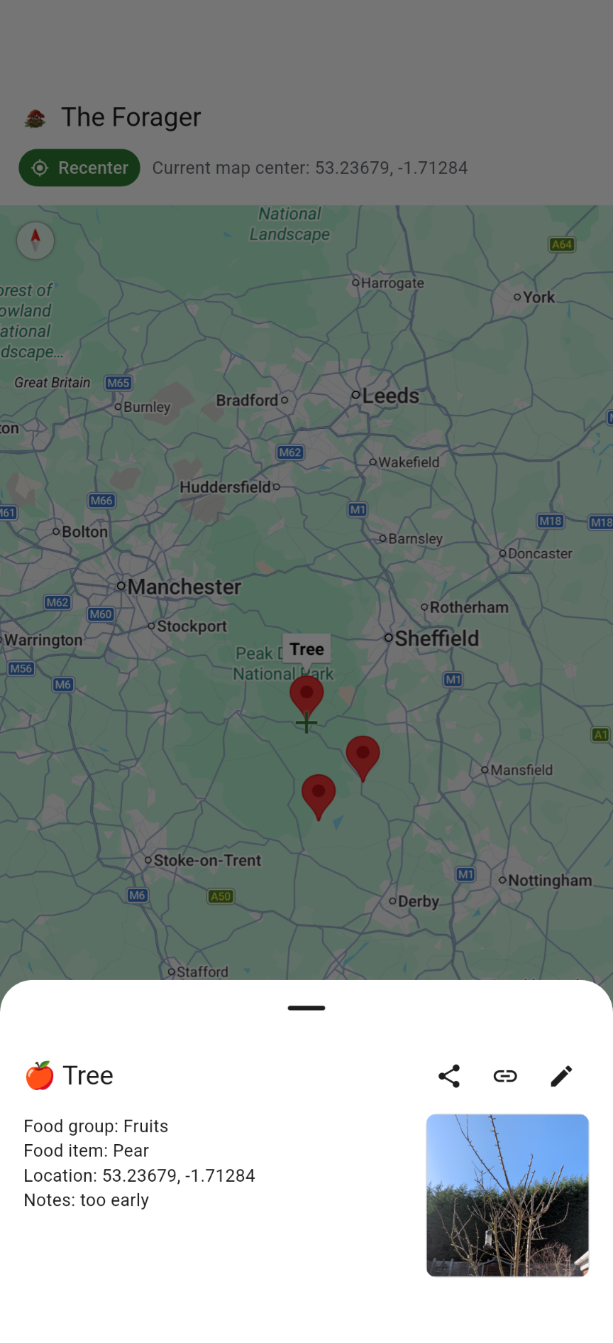 Discovery detail sheet